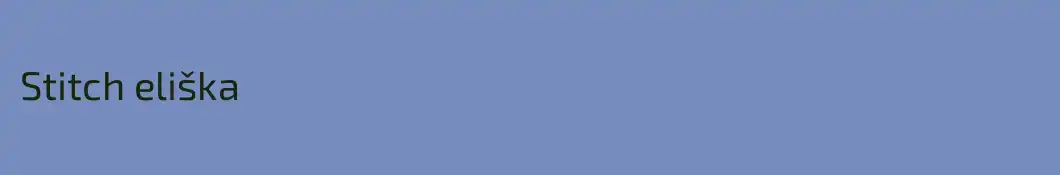 Stitch eliška